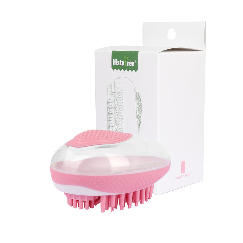 2-in-1 Pet Massage Soft Silicone Grooming Tool