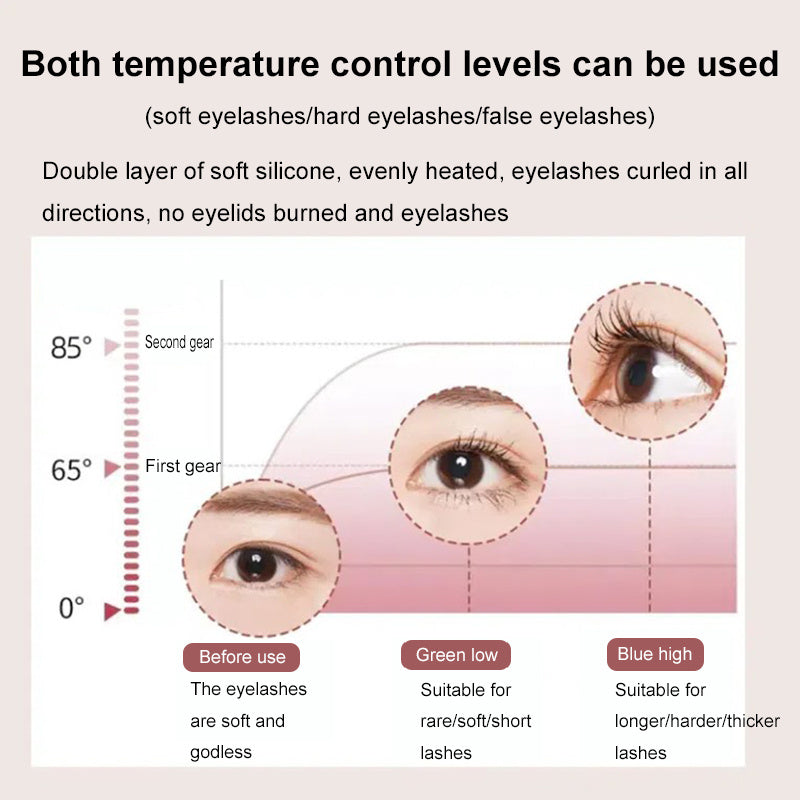 Portable Eyelash Curler Electric Heated Comb Eye Lash