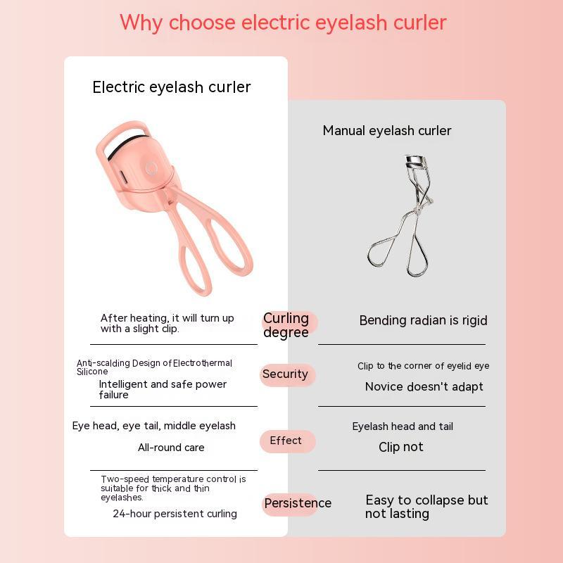 Portable Eyelash Curler Electric Heated Comb Eye Lash