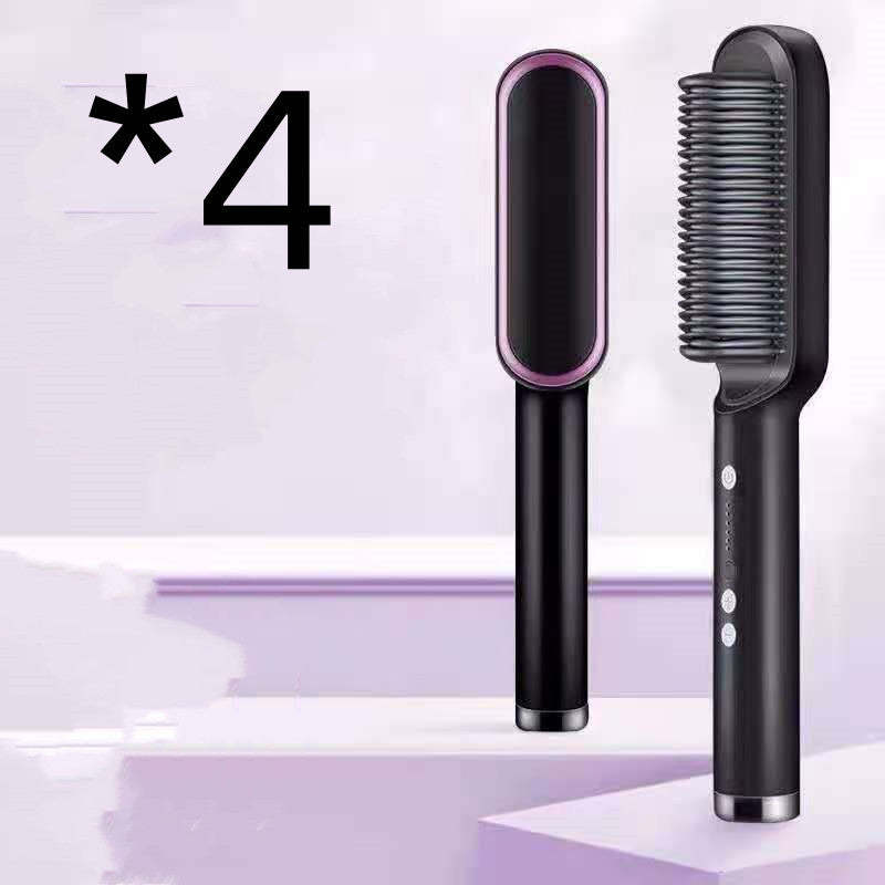 2 In 1 Hair Straightener Ion Curling Tong Dual-purpose Brush