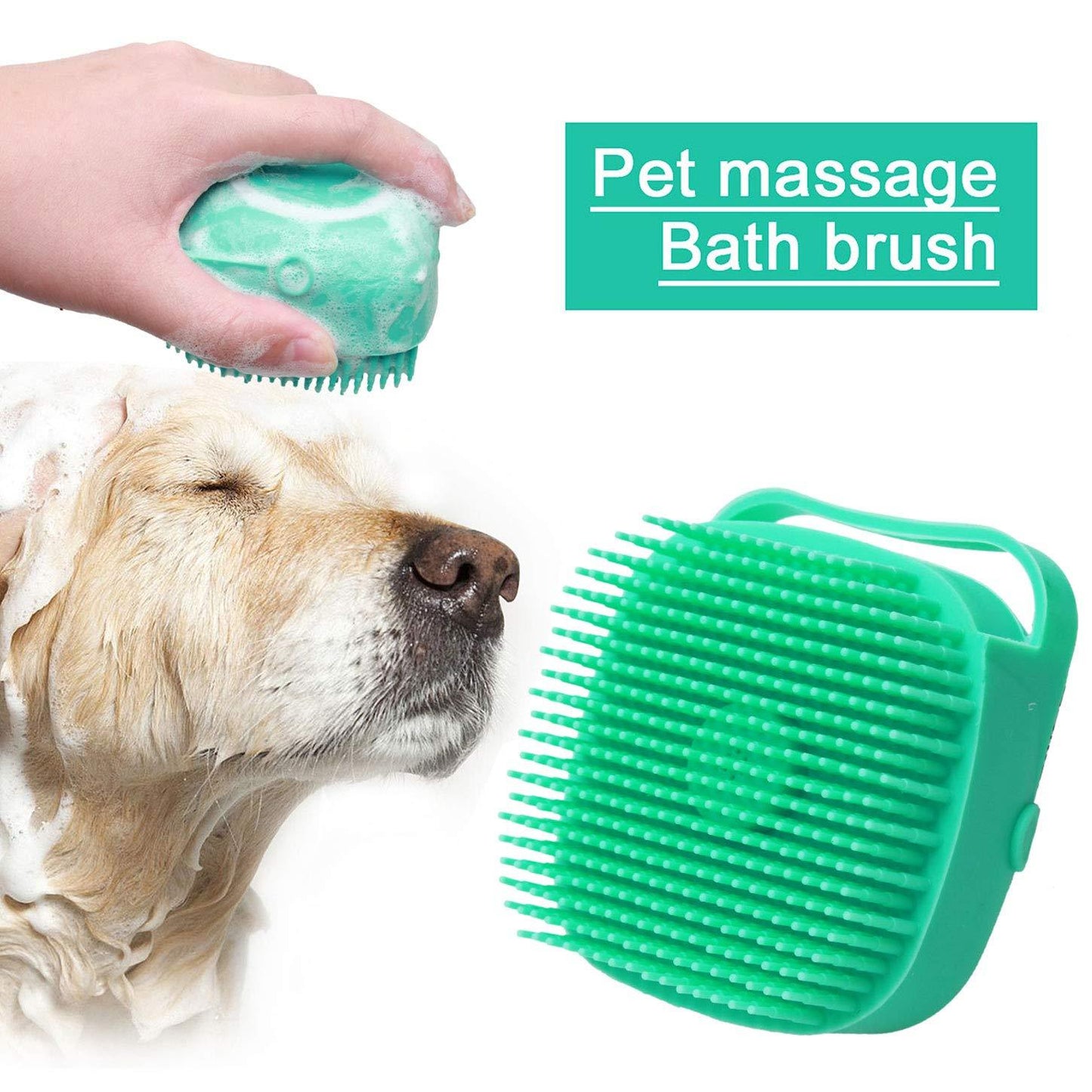 Pets Massager Brush Comb Silicone Scrubber