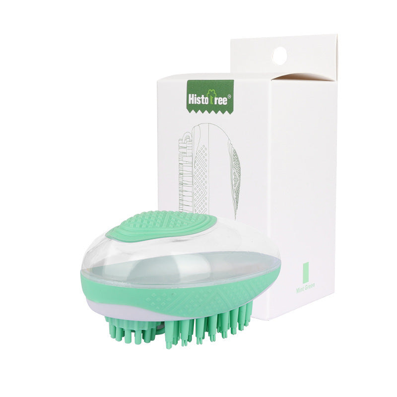 2-in-1 Pet Massage Soft Silicone Grooming Tool