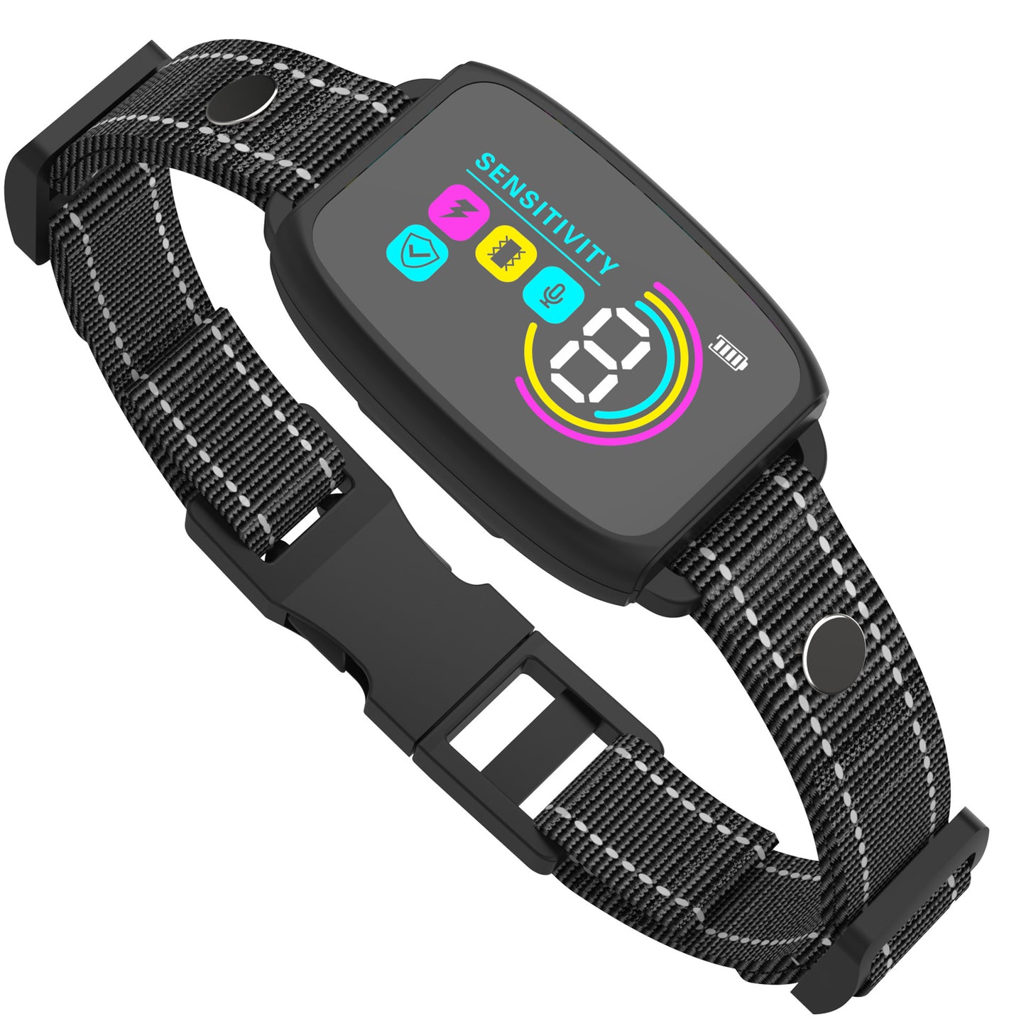 Automatic Anti Barking Dog Collar Rechargeable HD Digital Display IP67 Waterproof