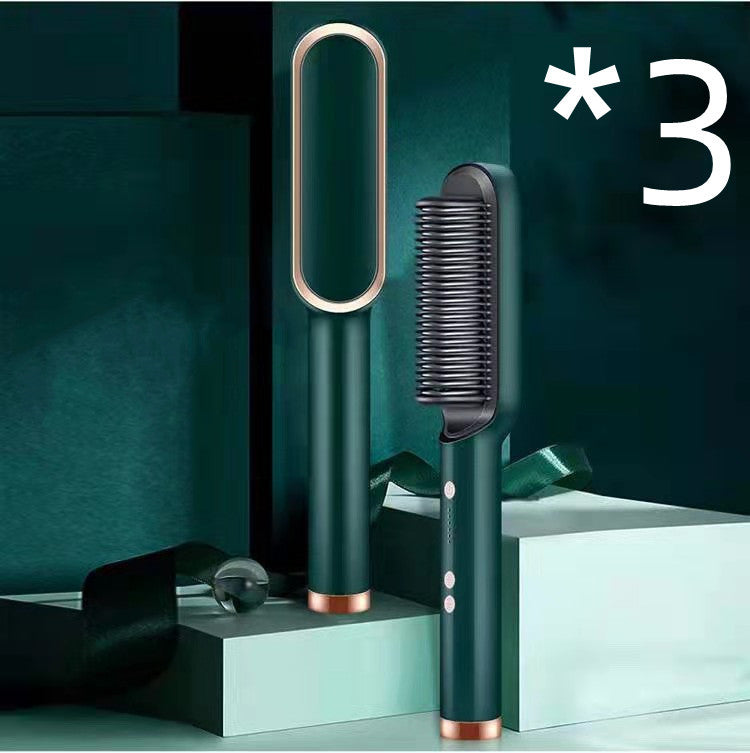 2 In 1 Hair Straightener Ion Curling Tong Dual-purpose Brush