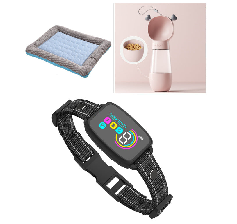 Automatic Anti Barking Dog Collar Rechargeable HD Digital Display IP67 Waterproof