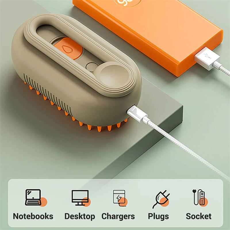 3 In 1 Electric Spray Steam Brush