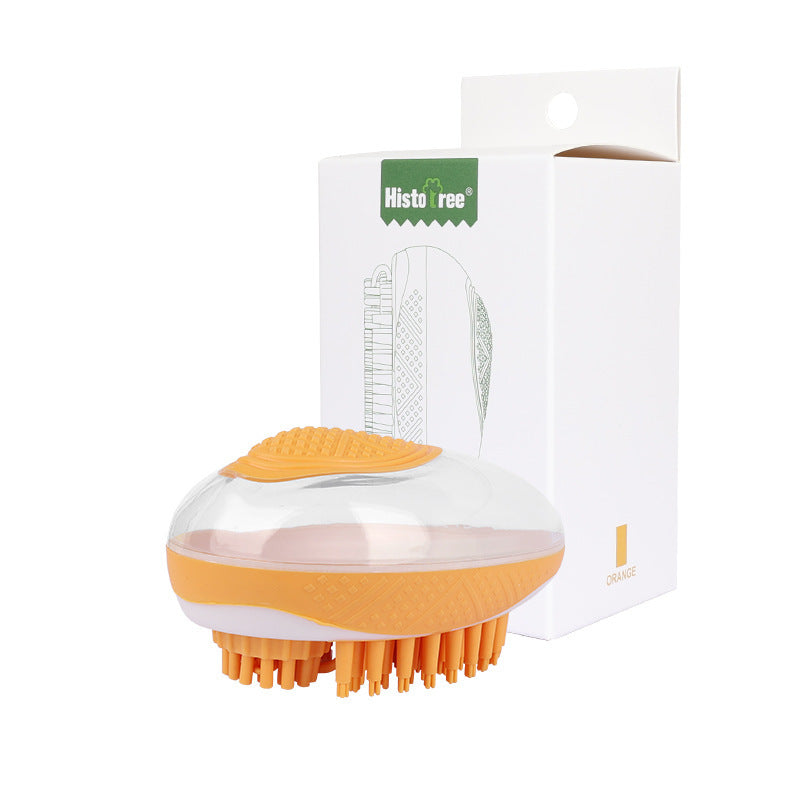2-in-1 Pet Massage Soft Silicone Grooming Tool