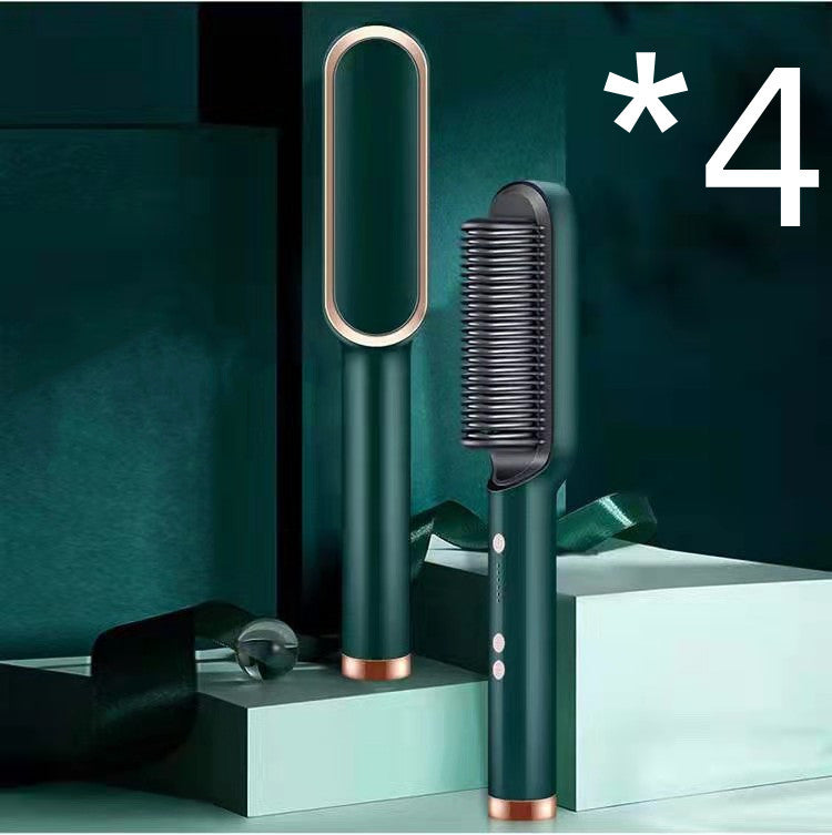 2 In 1 Hair Straightener Ion Curling Tong Dual-purpose Brush