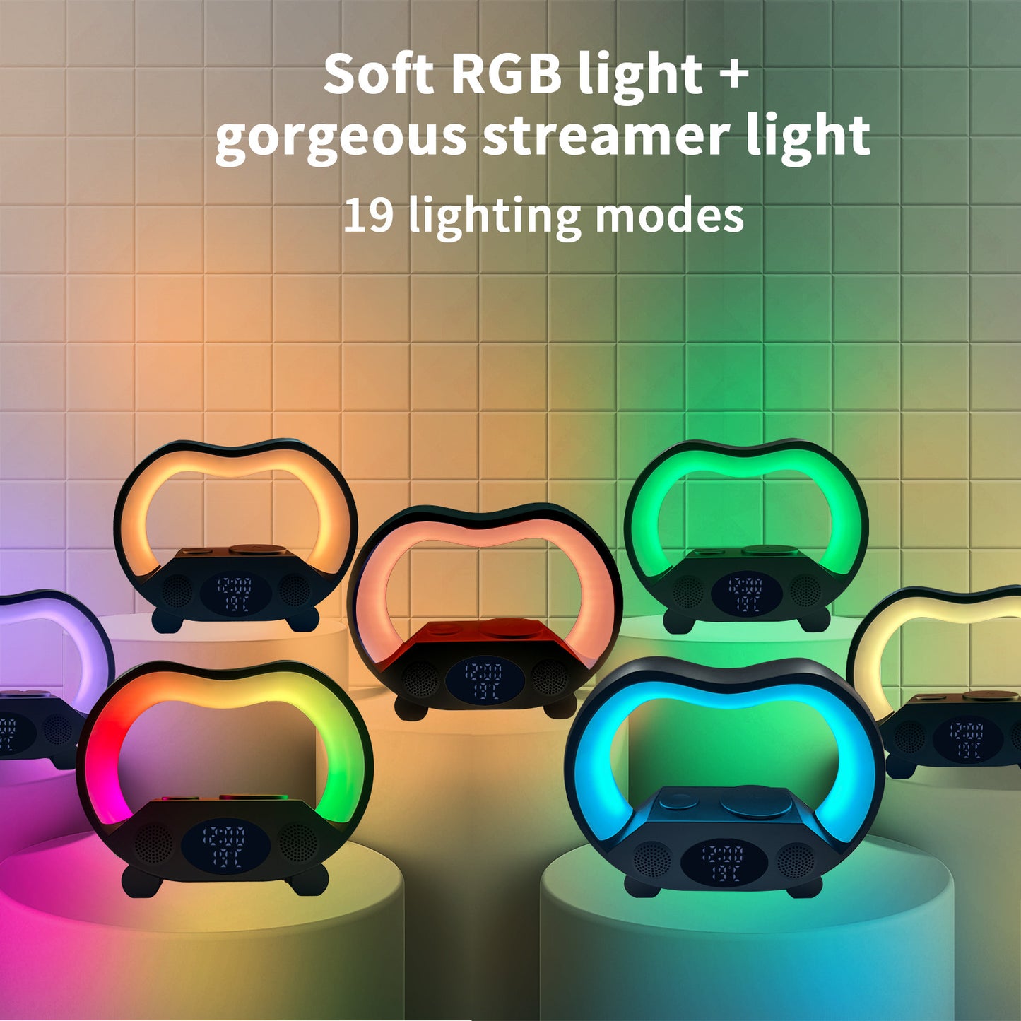 6 In 1 Smart Remote Control Bluetooth LED Table Lamp