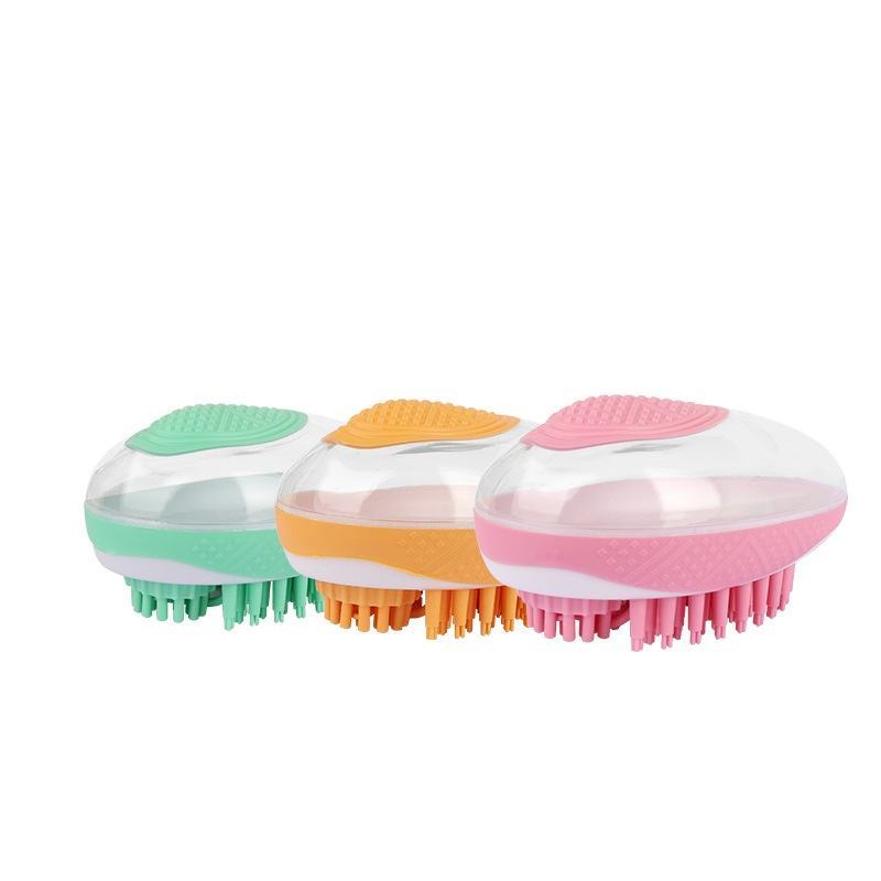 2-in-1 Pet Massage Soft Silicone Grooming Tool