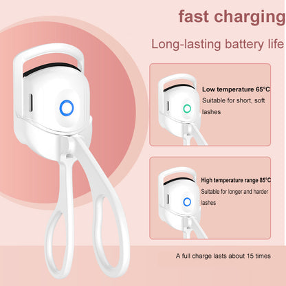 Portable Eyelash Curler Electric Heated Comb Eye Lash