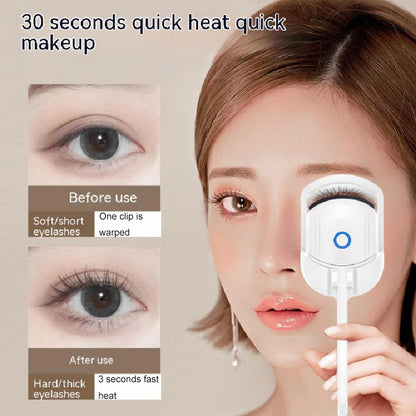 Portable Eyelash Curler Electric Heated Comb Eye Lash