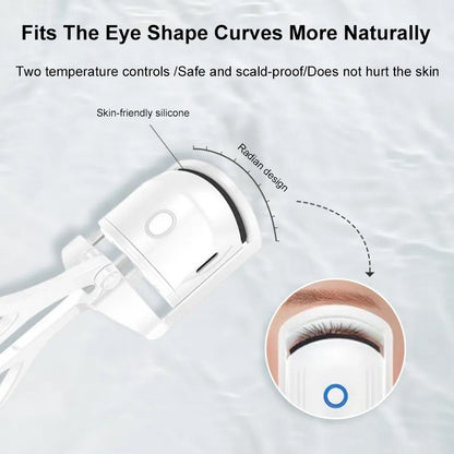 Portable Eyelash Curler Electric Heated Comb Eye Lash