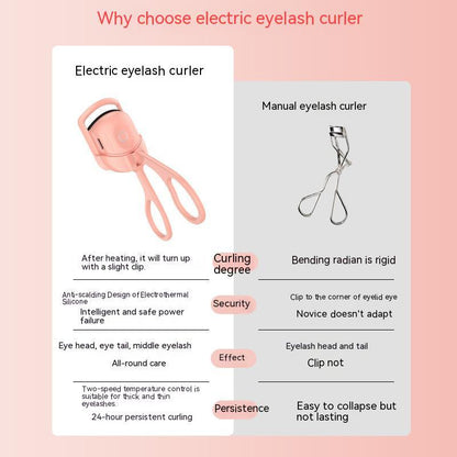 Portable Eyelash Curler Electric Heated Comb Eye Lash