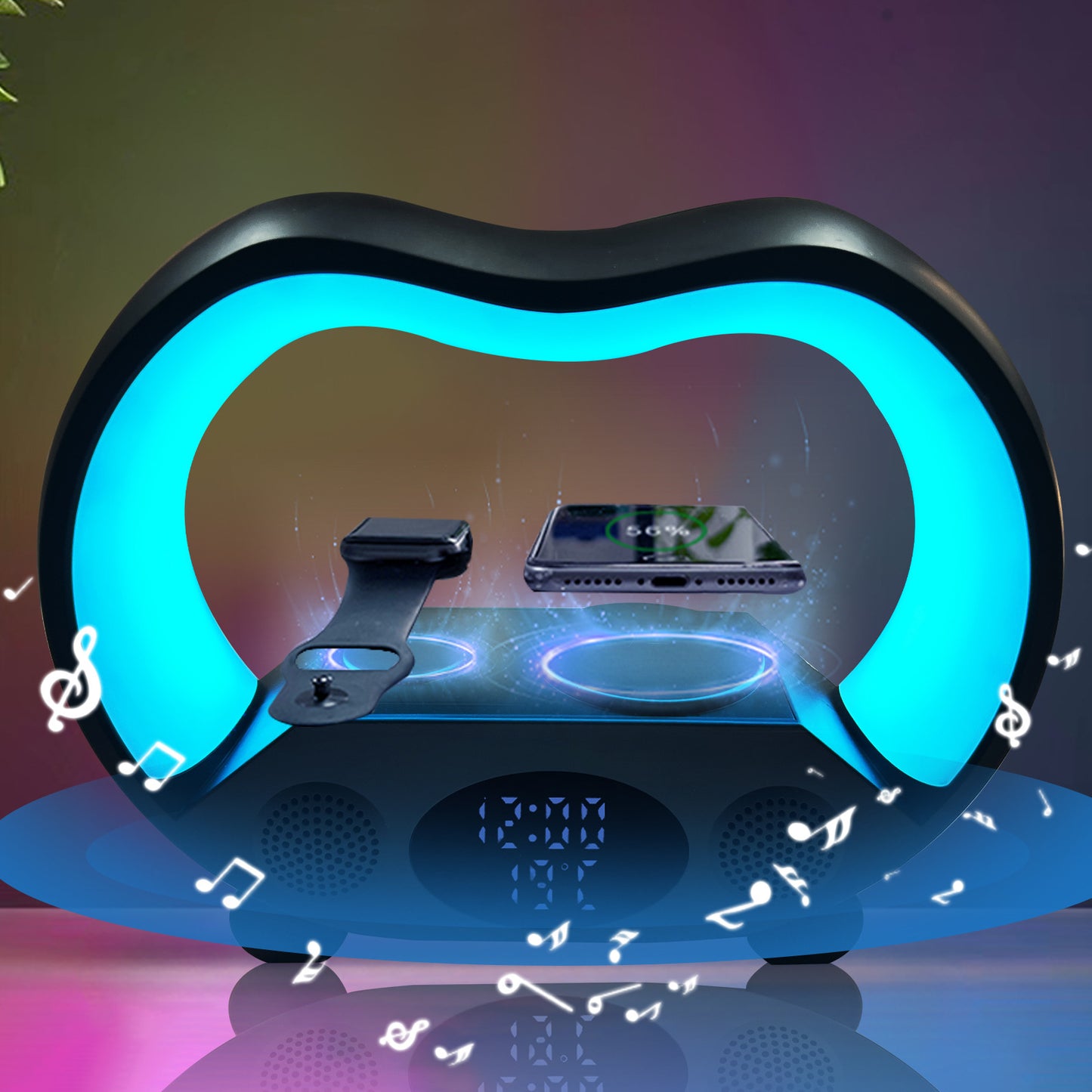 6 In 1 Smart Remote Control Bluetooth LED Table Lamp