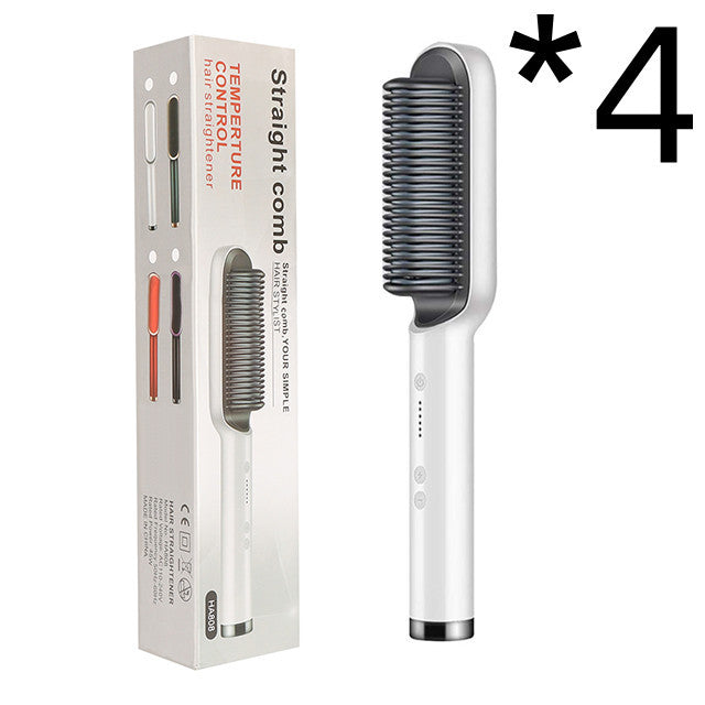 2 In 1 Hair Straightener Ion Curling Tong Dual-purpose Brush