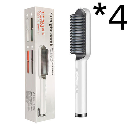 2 In 1 Hair Straightener Ion Curling Tong Dual-purpose Brush