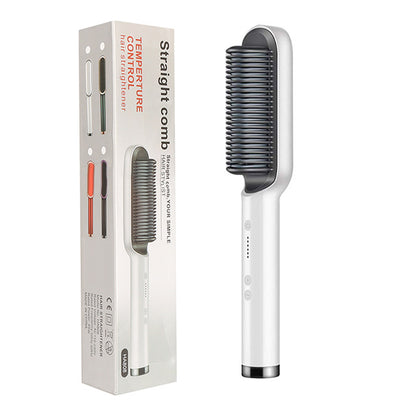 2 In 1 Hair Straightener Ion Curling Tong Dual-purpose Brush