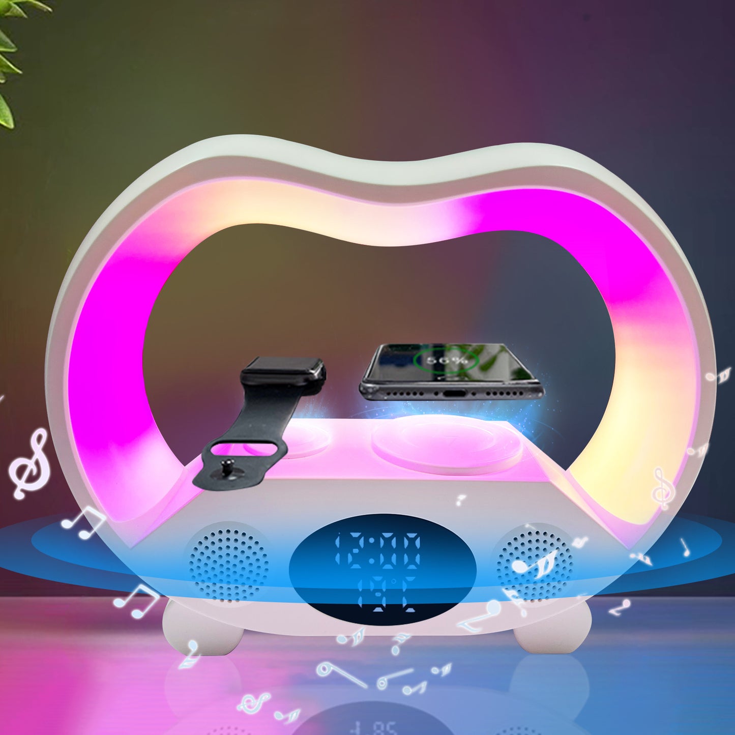6 In 1 Smart Remote Control Bluetooth LED Table Lamp