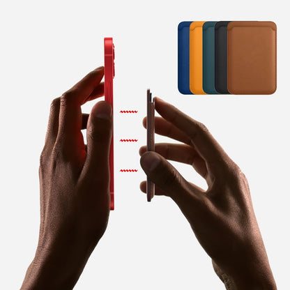 Magsafe Magnetic Luxury Leather Card Holder