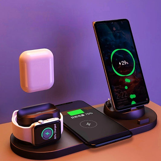 Wireless Charger For IPhones 6 In 1 Charging Dock Station